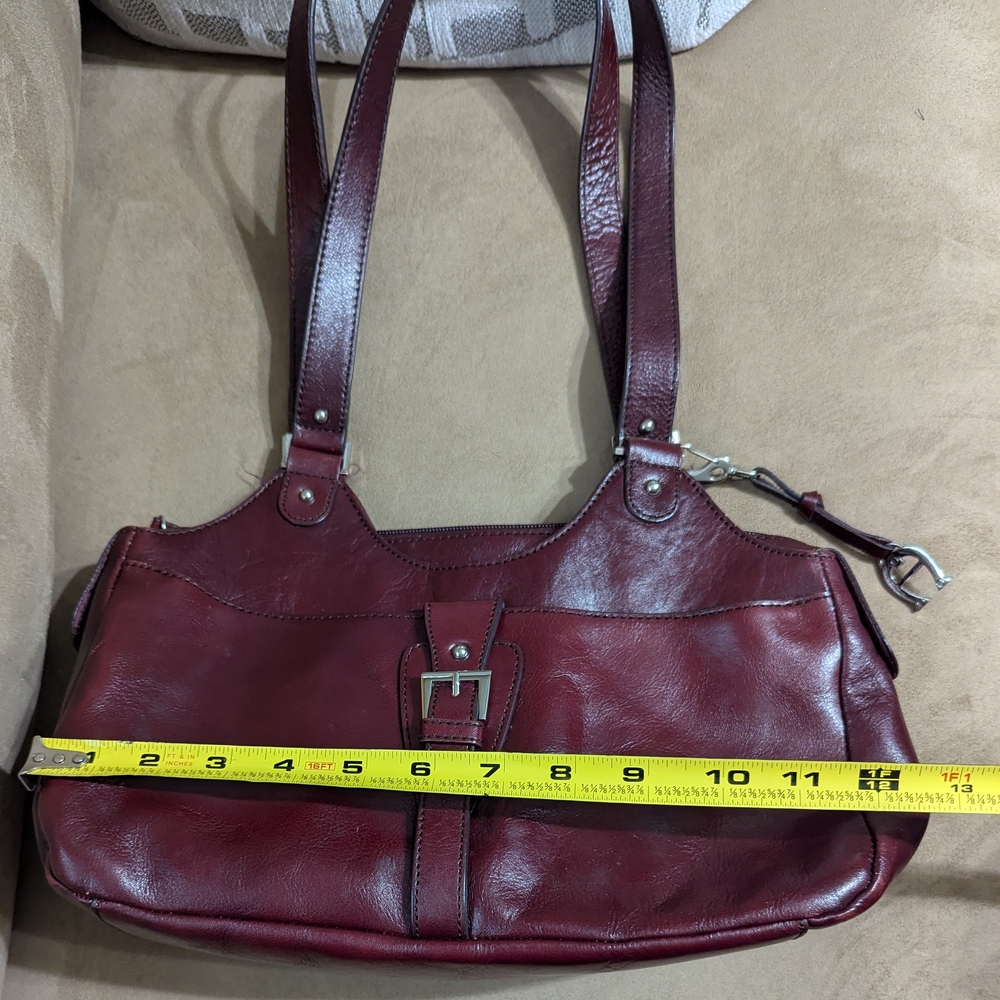 Etienne Aigner Burgundy Shoulder Bag - Picture 6 of 8